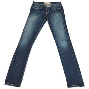 BKE Buckle Madison Skinny Jeans Womens 27x33.5 (30x32.5) Blue Denim Stretch